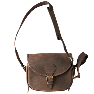 Harkila Leather Cartridge Bag - Shadow Brown (Holds 125)
